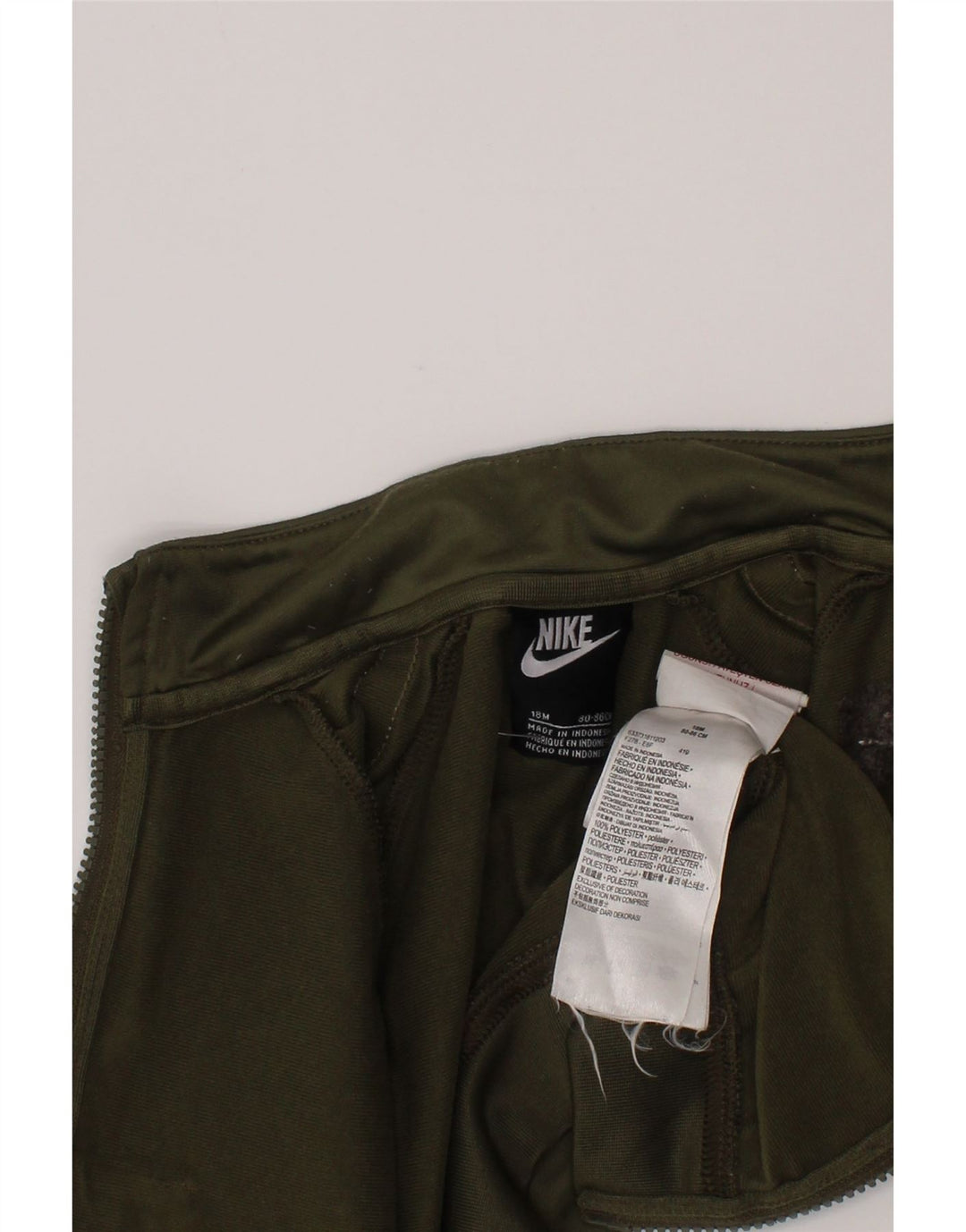 Nike Baby Boys Graphic Chándal Top Chaqueta 12-18 Meses Caqui Poliéster