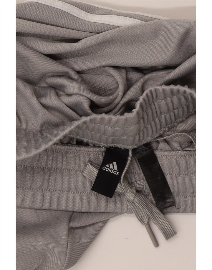 Adidas Pantalones de chándal para mujer UK 8/10 Small Gris Poliéster