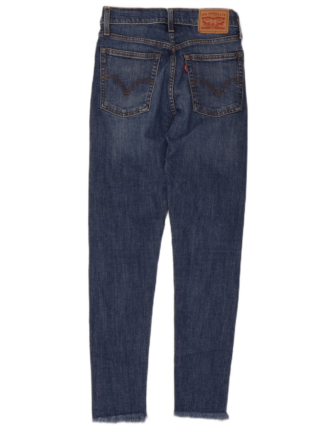 LEVI'S Jeans ajustados de cintura alta con cuña para mujer W25 L26 Algodón azul