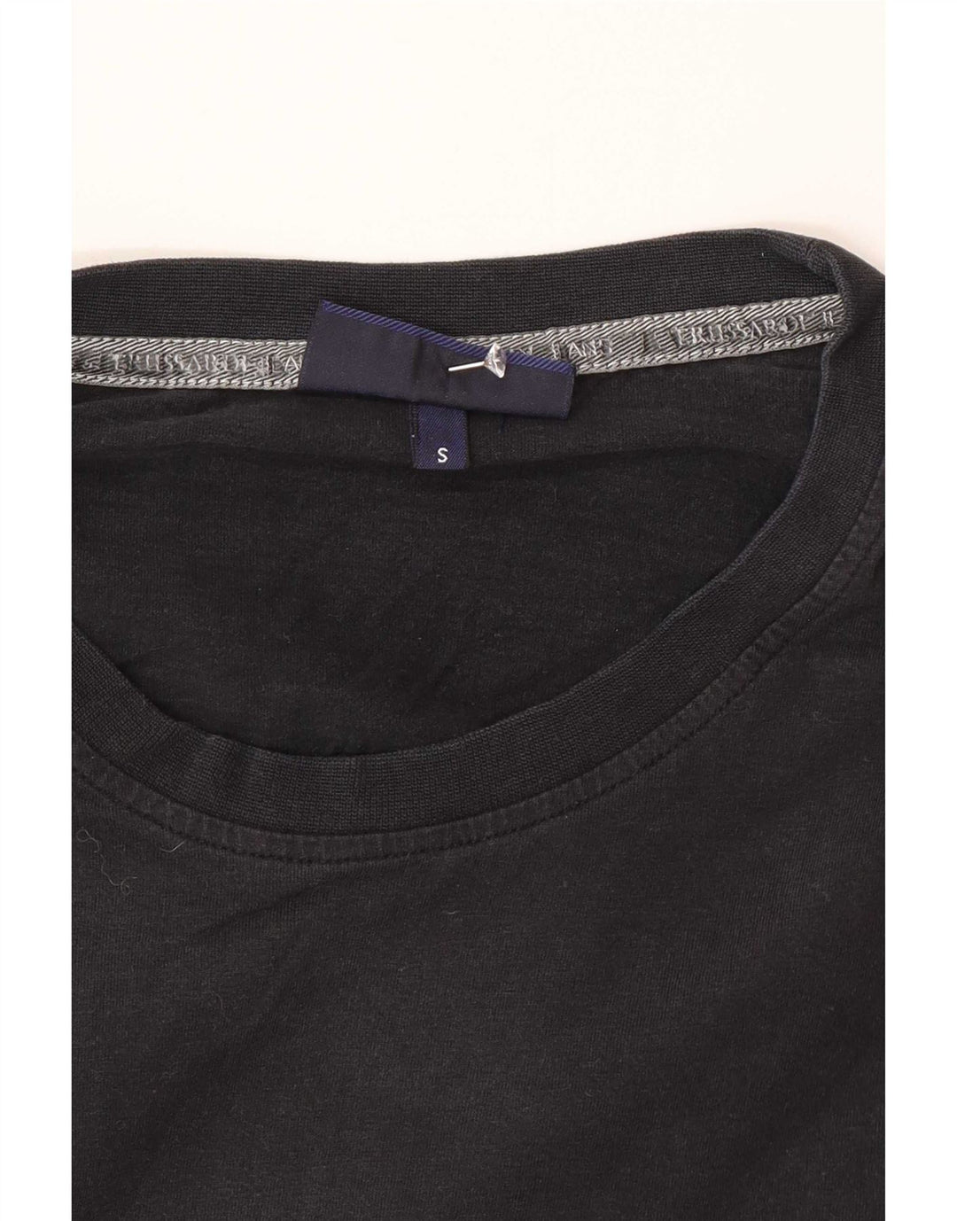 Trussardi Jeans Hombre Camiseta Estampada Manga Larga Small Negro