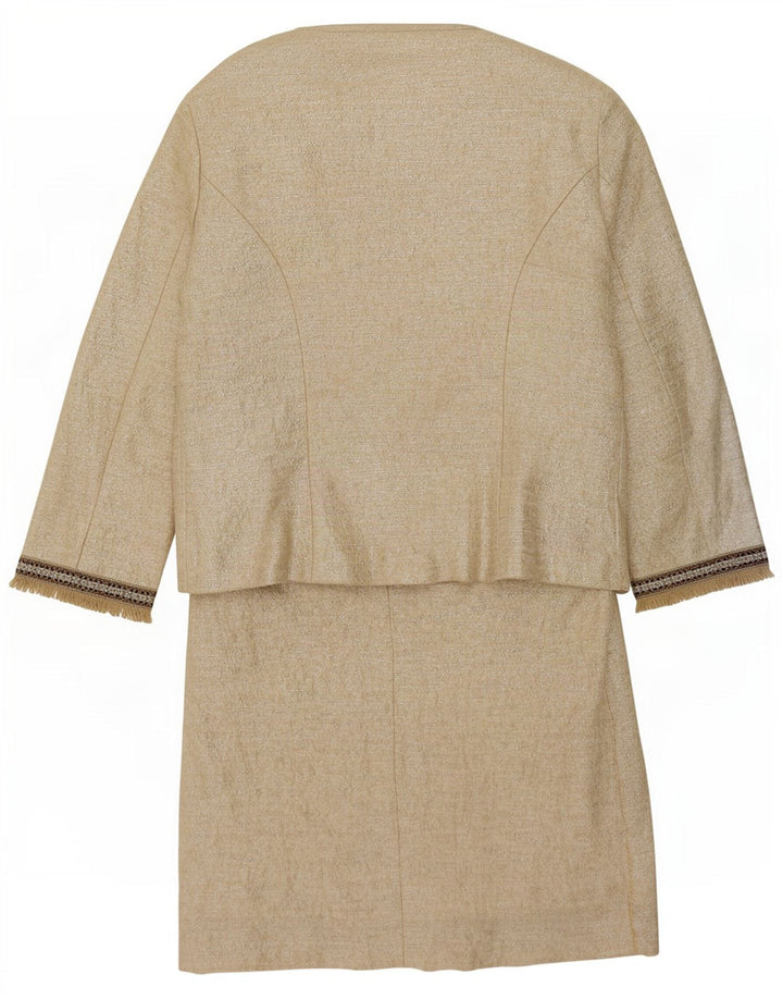Hongo Conjunto de 2 piezas para mujer EU 46 XL Algodón a rayas dorado