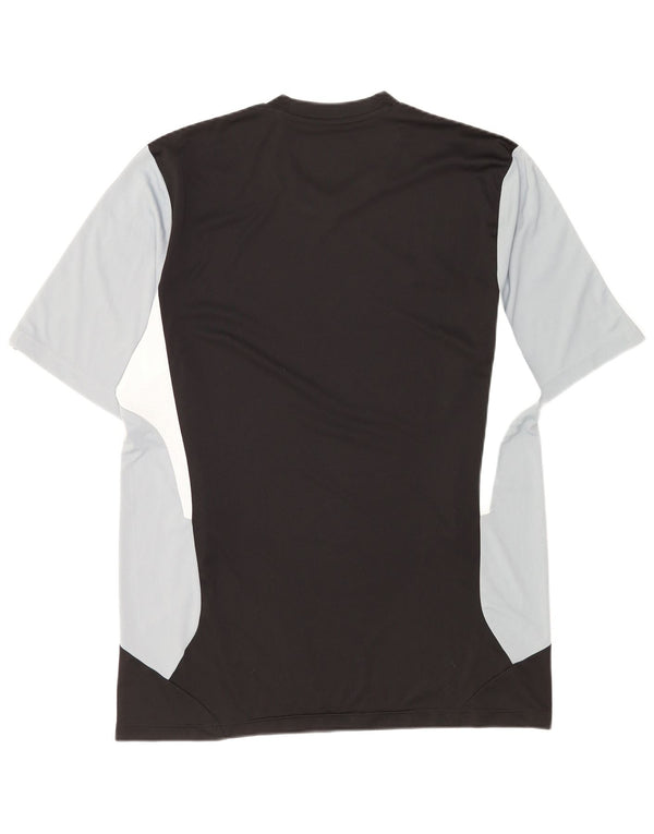 Adidas Mens Climacool Camiseta Top UK 46/48 XL Negro Colorblock Poliéster