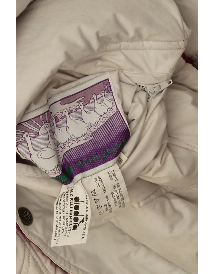 Diadora Chaqueta acolchada reversible y holgada para hombre ES 38 Poliéster rosa medio