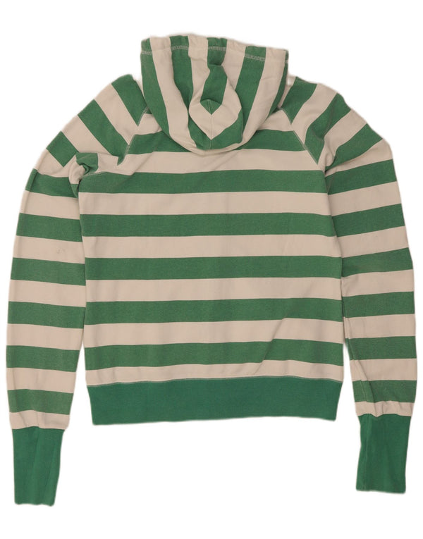 Nike Sudadera con capucha y cremallera para mujer UK 14/16 Grande Verde Rayas