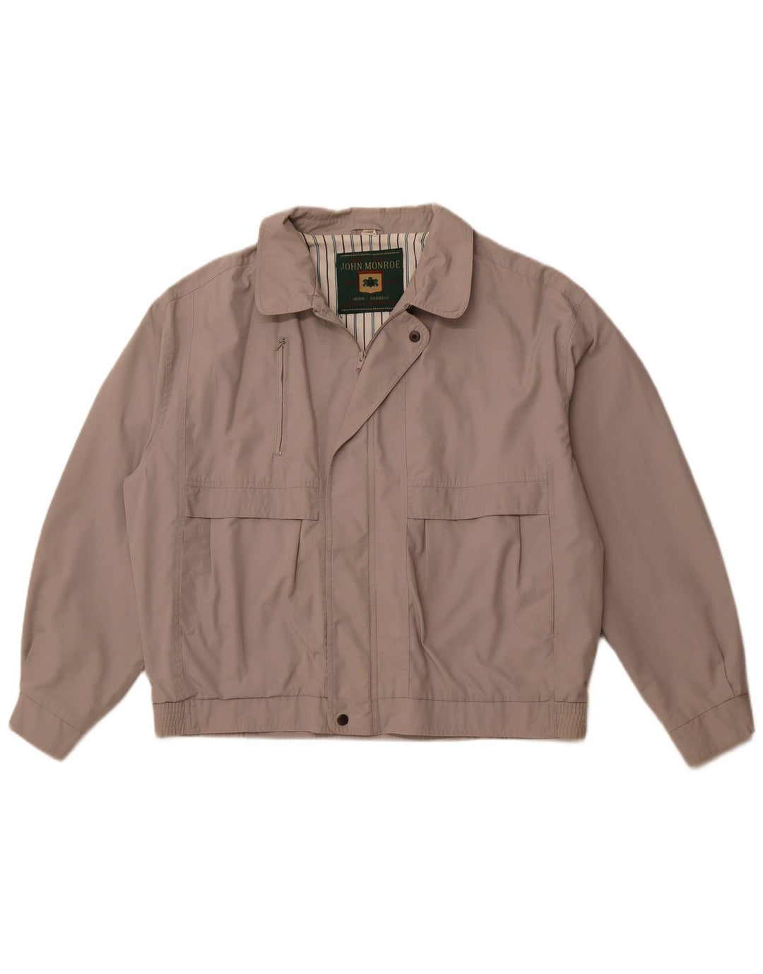 JOHN MONROE Chaqueta utilitaria para hombre UK 42 XL Poliéster gris