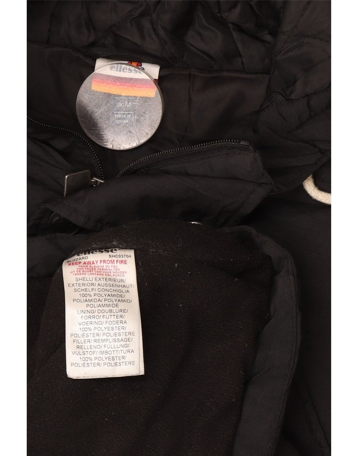 Parka con capucha para hombre Ellesse UK 38 Medium Negro Poliéster