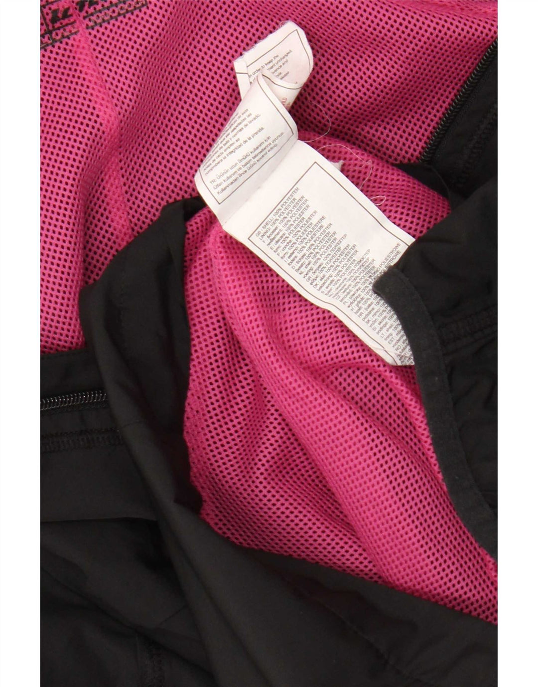 Lotto Chubasquero con capucha para mujer ES 40 XL Poliéster negro