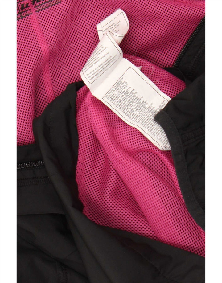 Lotto Chubasquero con capucha para mujer ES 40 XL Poliéster negro