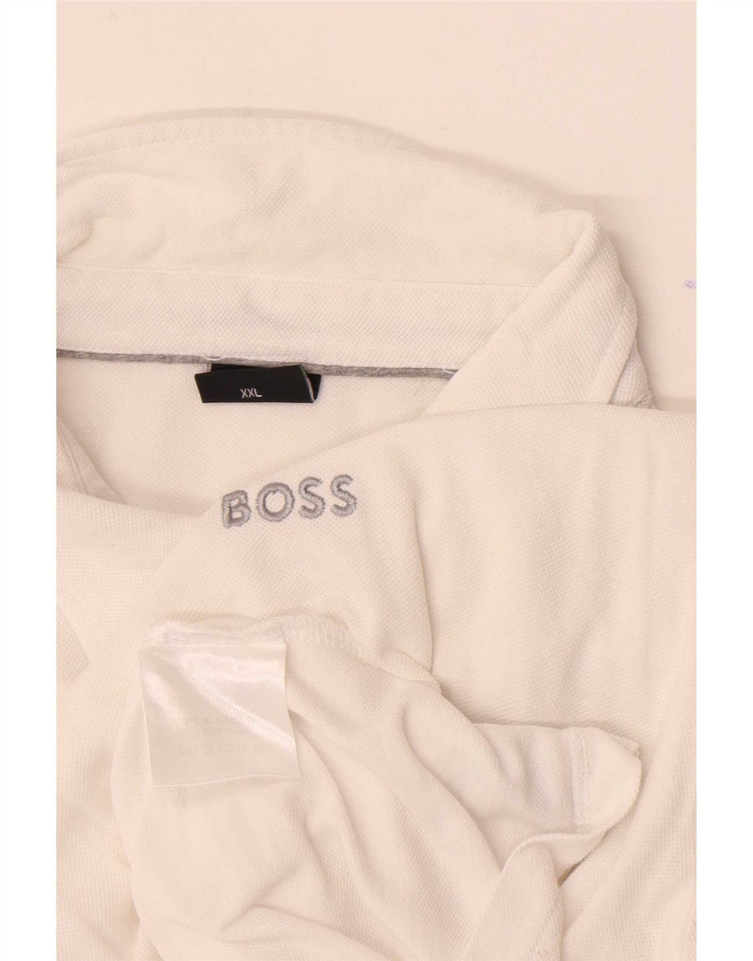 Polo Hugo Boss Hombre 2XL Algodón Blanco