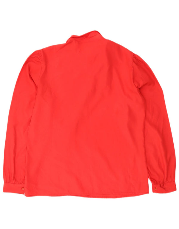 Blusa vintage de manga larga para mujer Top IT 46 Rojo grande
