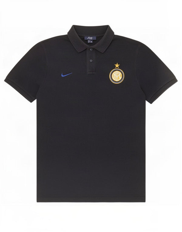 Polo Nike Inter de Milán para hombre de algodón negro mediano