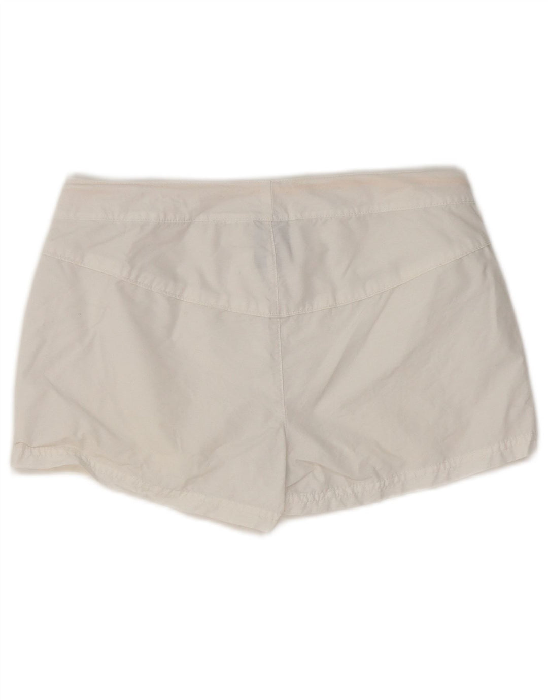 NIKE Pantalones cortos casuales para mujer UK 12 Medium W32 Blanco