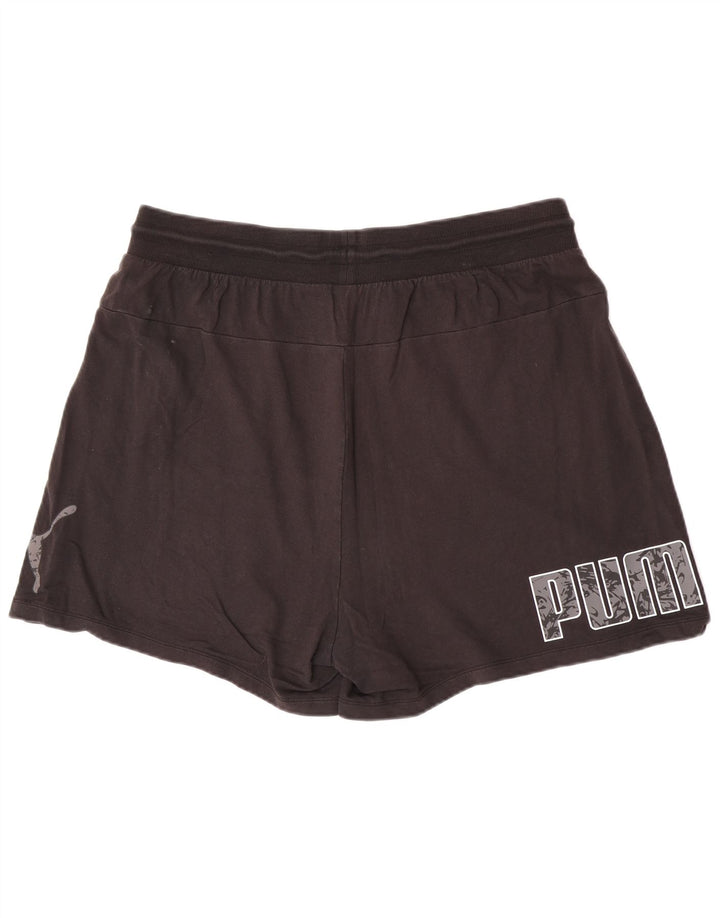 Puma Pantalones cortos deportivos gráficos para mujer 2XL Algodón negro