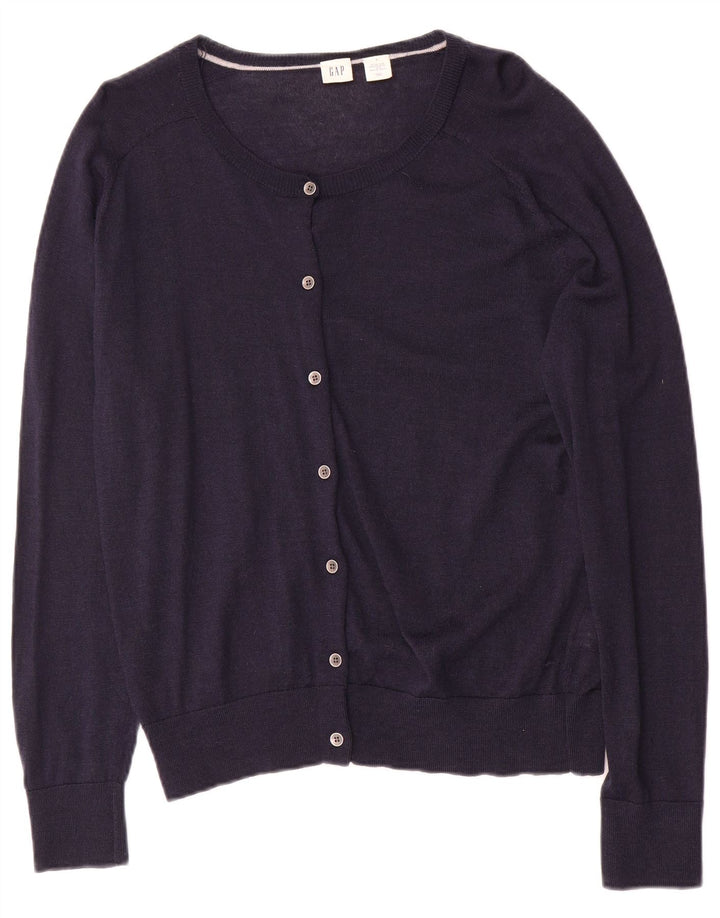 Gap - Cárdigan para mujer, talla 40, talla grande, lana azul marino