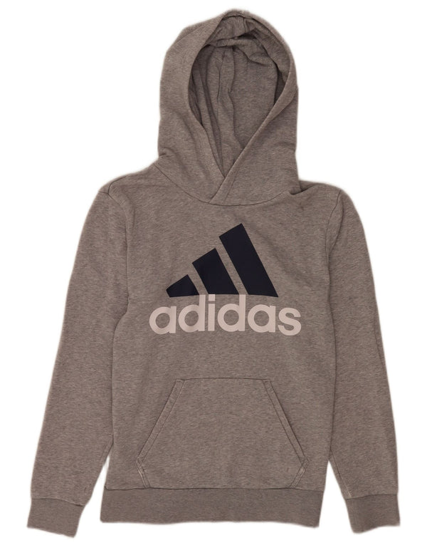 Adidas Hombre Sudadera Con Capucha Gráfica XS Gris