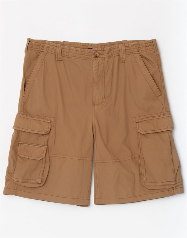 Best Company Pantalones cortos cargo regulares para hombre XL W34 Algodón beige