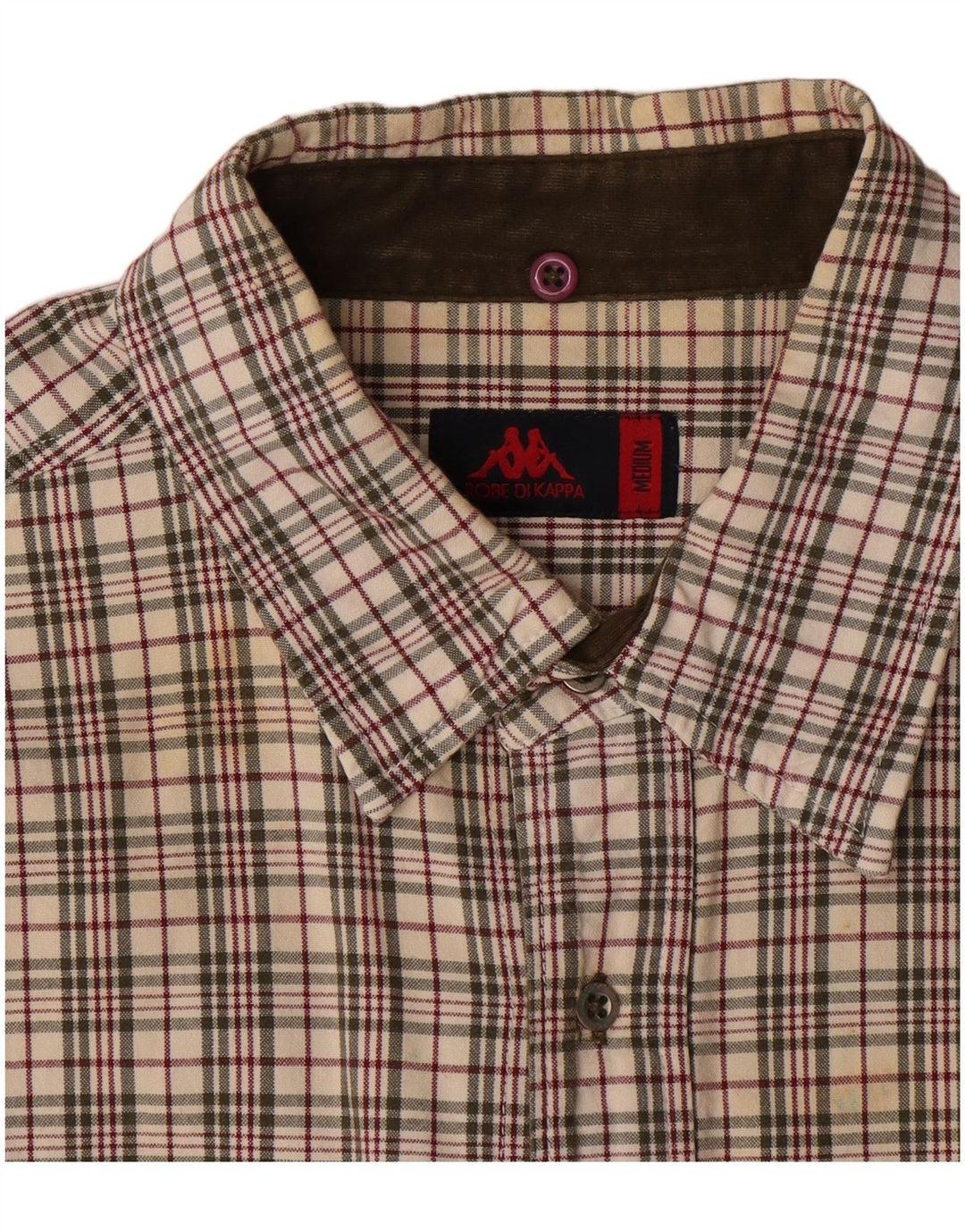 Kappa Camisa De Franela Mediana De Algodón A Cuadros Multicolor Hombre