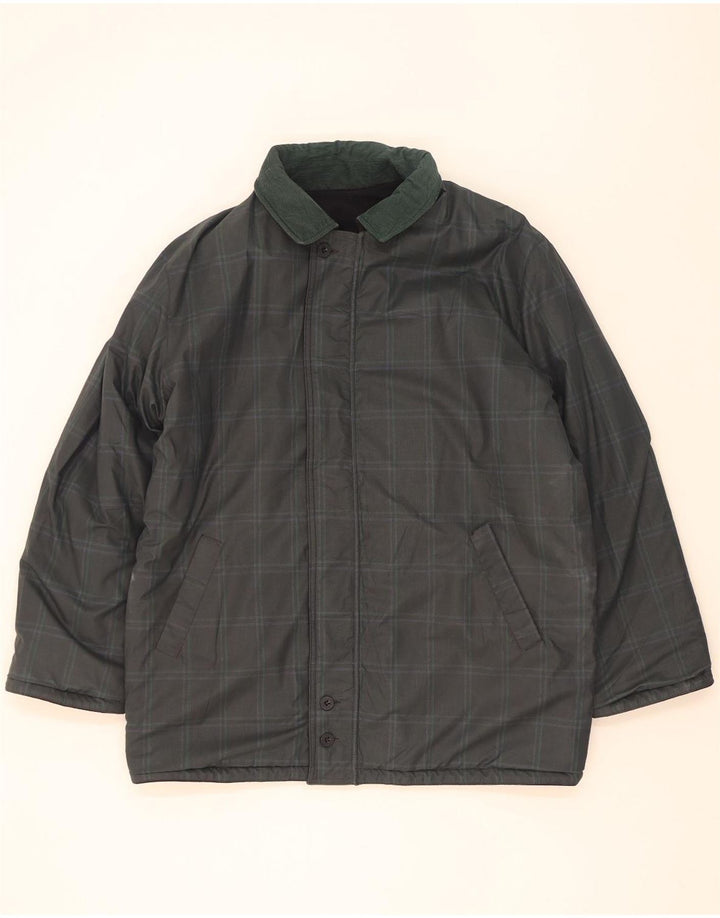 Abrigo cortavientos reversible para hombre North Pole UK 40 Large Lana azul marino