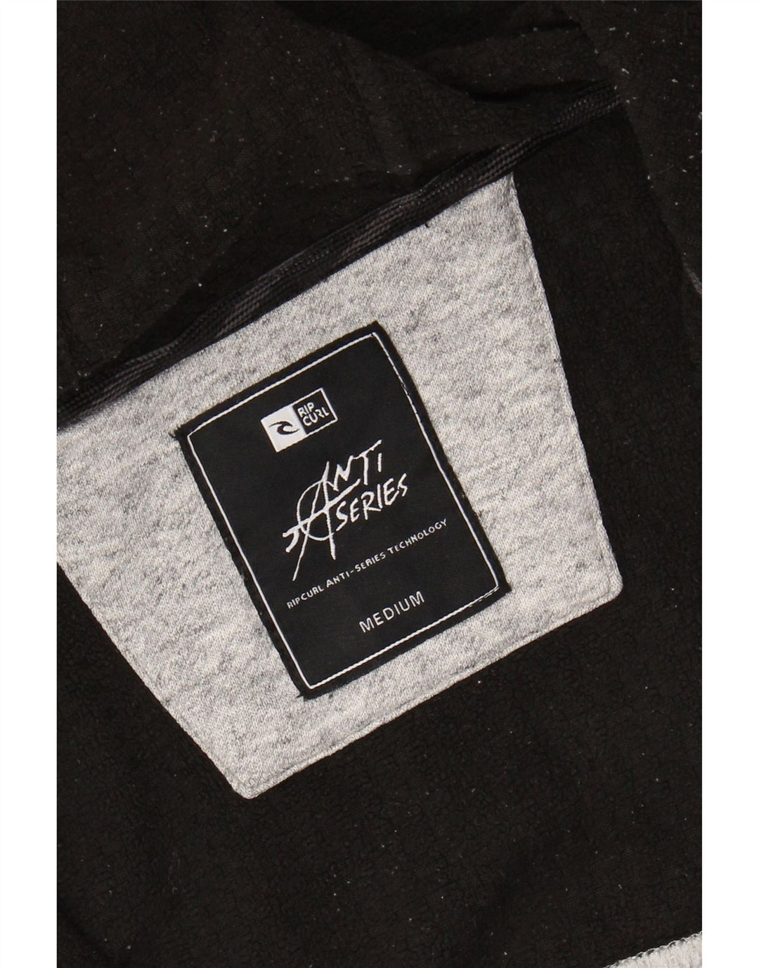 RIP CURL Sudadera con capucha y cremallera para hombre color gris medio