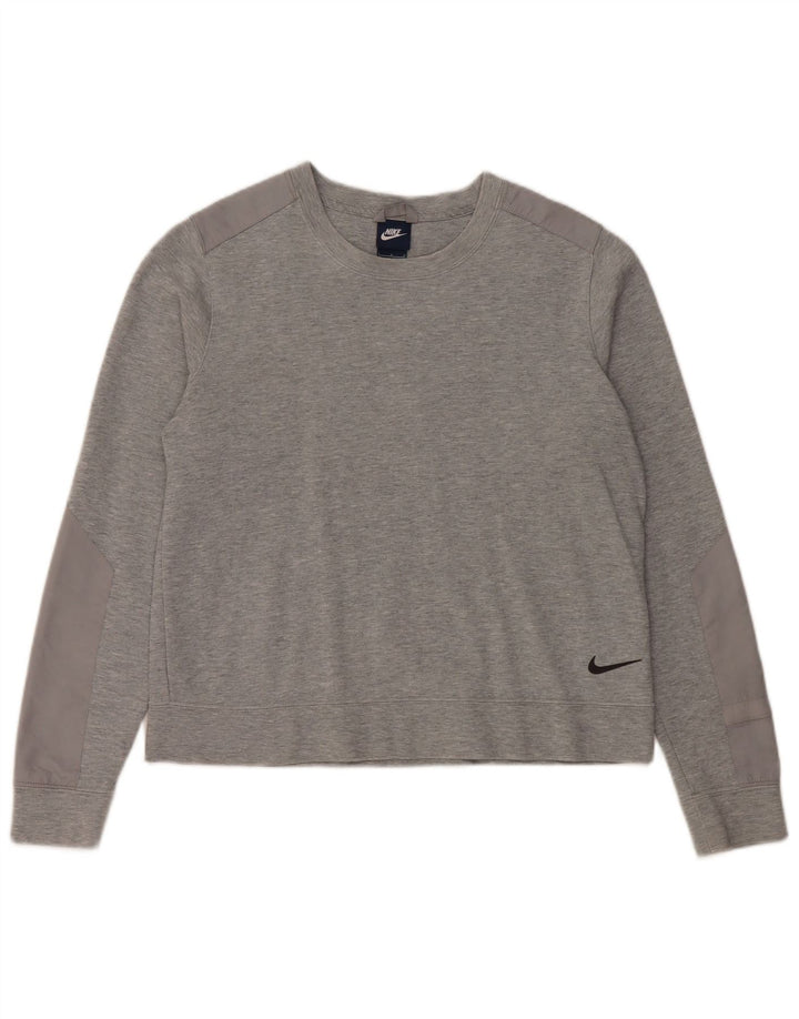Nike - Sudadera para mujer, talla 40, talla grande, algodón gris