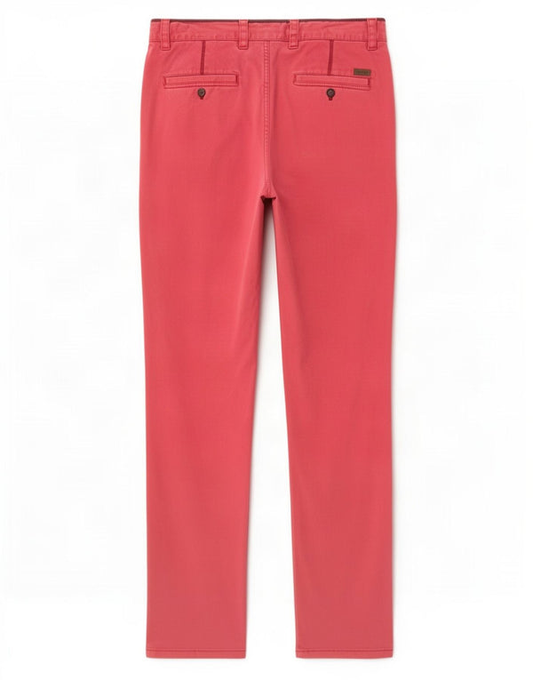 Massimo Dutti Pantalón Chino Slim Hombre EU 40 Medium W31 L34 Algodón Rojo
