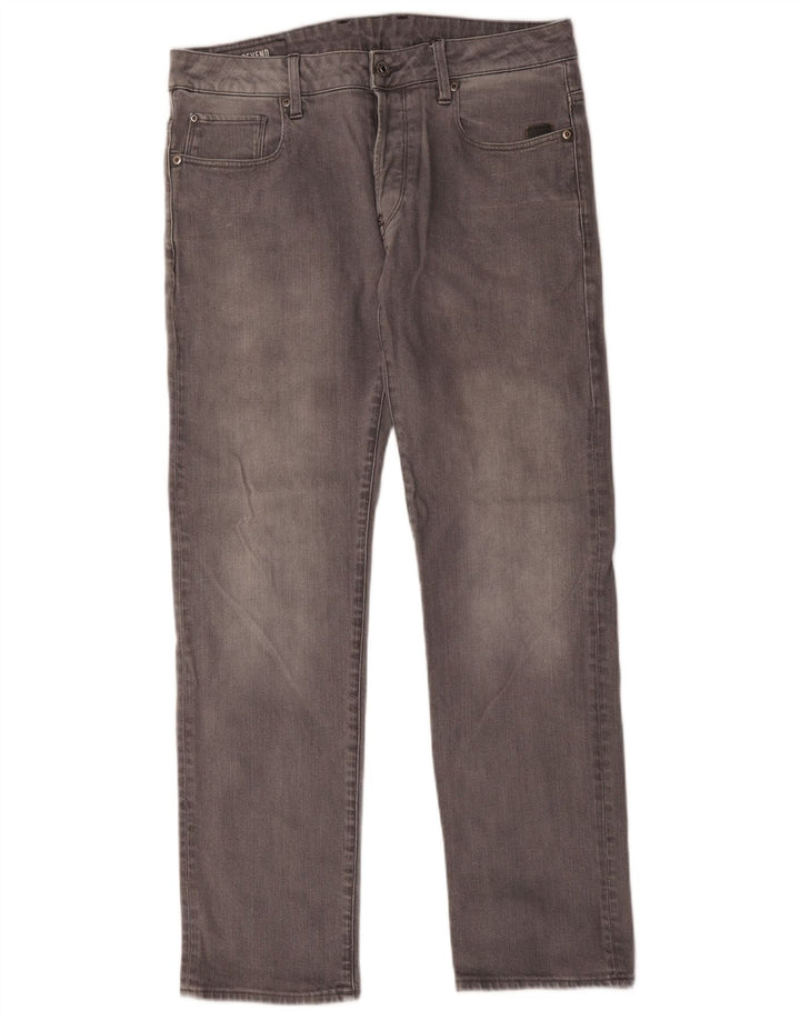 Vaqueros rectos para hombre G-Star W32 L32 Algodón gris