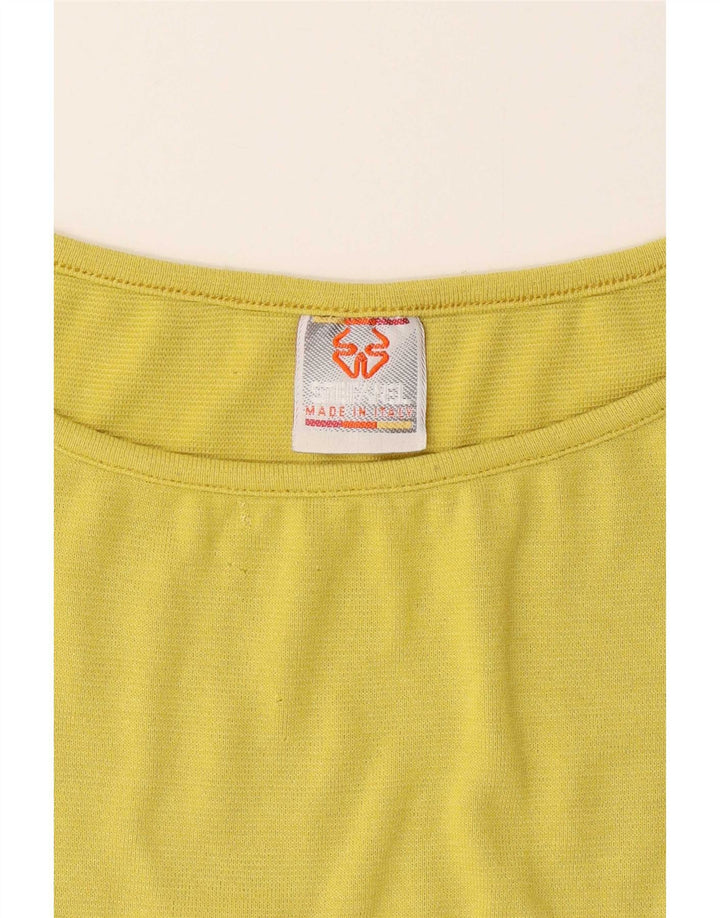 Stefanel Top para mujer manga 3/4 UK 44 Verde medio