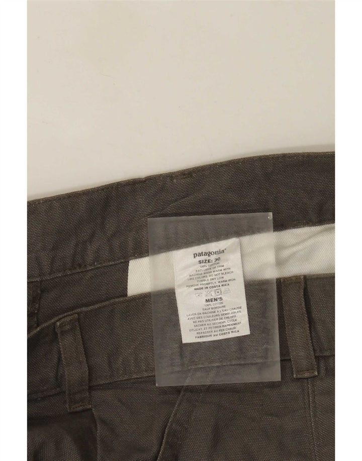 Pantalón Corto Chino Patagonia Hombre W30 Algodón Gris Medio