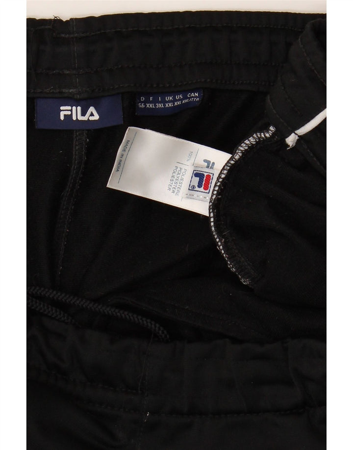 FILA Mens Tracksuit Trousers 2XL  Black Polyester Vintage Fila and Second-Hand Fila from Messina Hembry 
