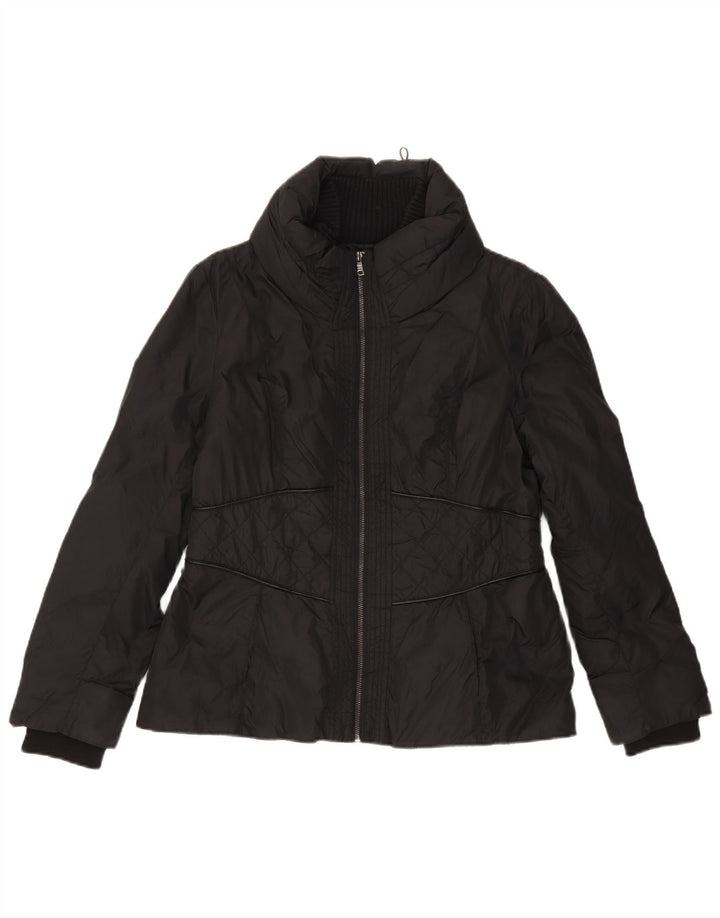 Zara Mujer Chaqueta Acolchada ES 40 XL Poliéster Negro