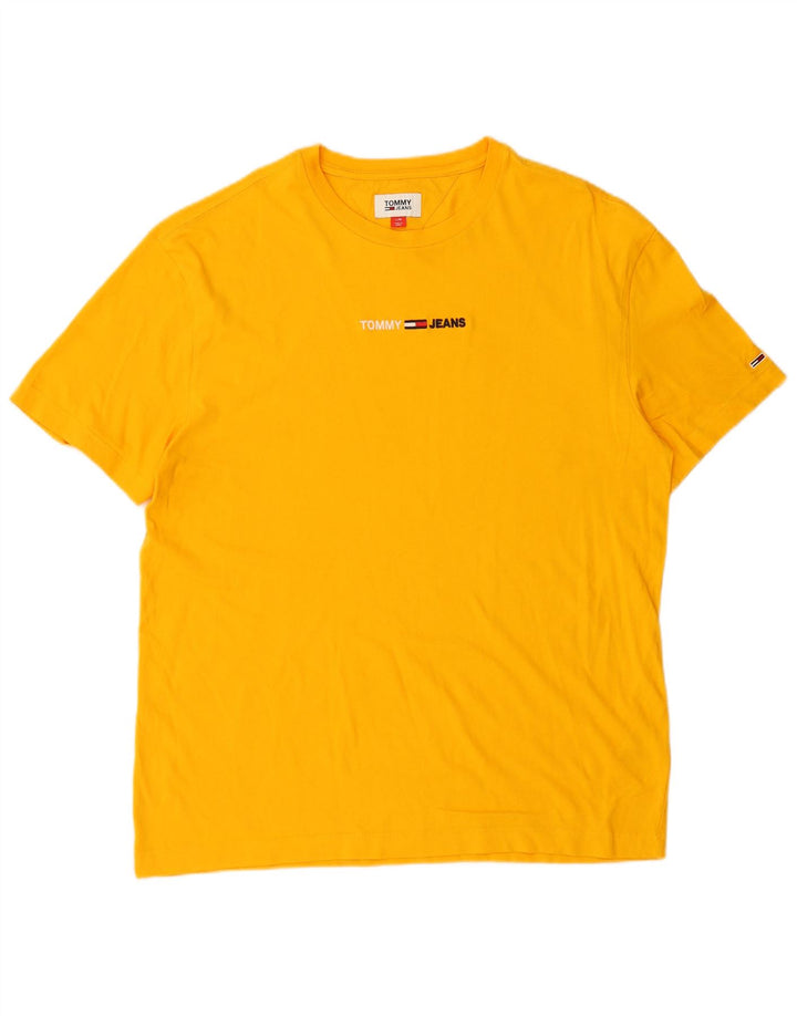 TOMMY HILFIGER Camiseta para hombre Top Large Amarillo Algodón