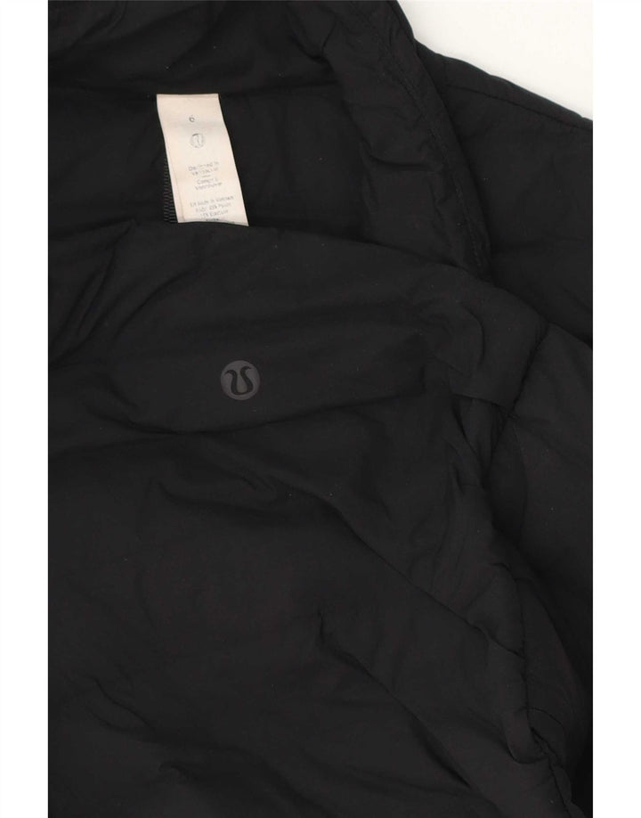 Lululemon Chaleco acolchado para mujer US 6 mediano negro poliéster