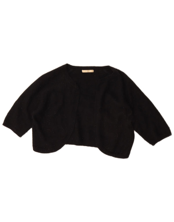 Marks & Spencer Jersey Bolero de Manga 3/4 para Mujer UK 42 Medium Black Angora
