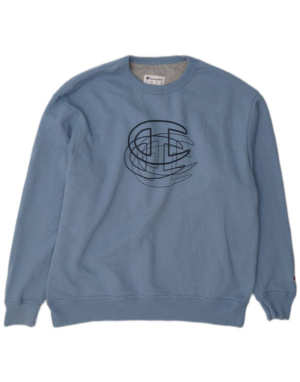 Champion Sudadera Gráfica para Hombre Jumper XL Azul