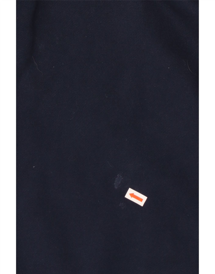 TOMMY HILFIGER Suéter con capucha y cremallera para hombre XL Azul marino Algodón