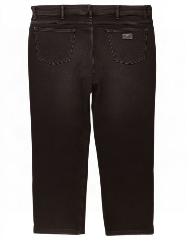 Wrangler Vaqueros rectos para hombre W40 L27 Algodón negro