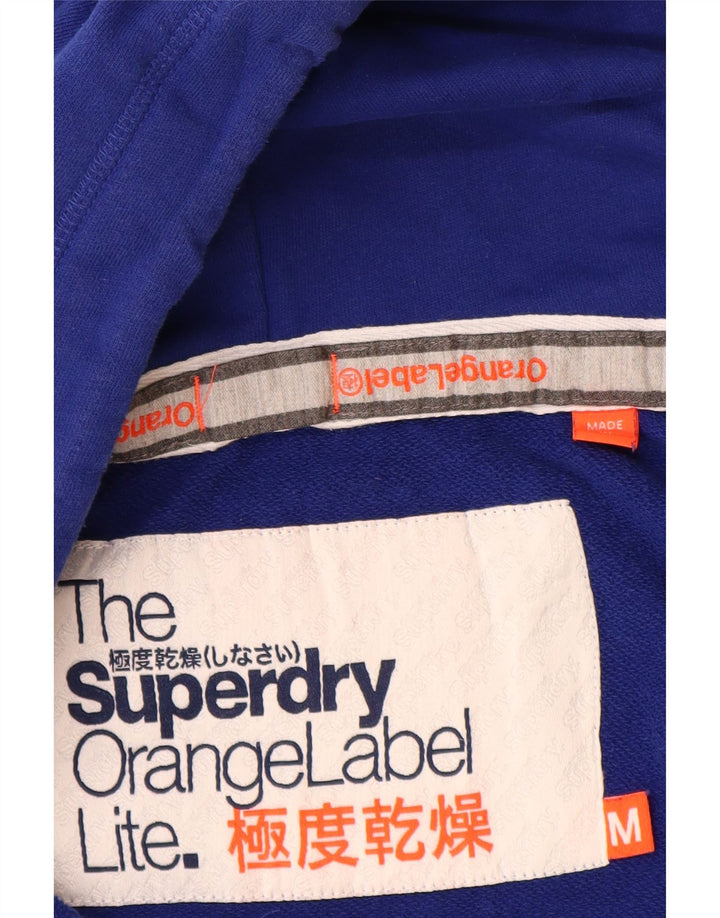Superdry Sudadera con capucha y cremallera para mujer Reino Unido 12 Algodón azul medio