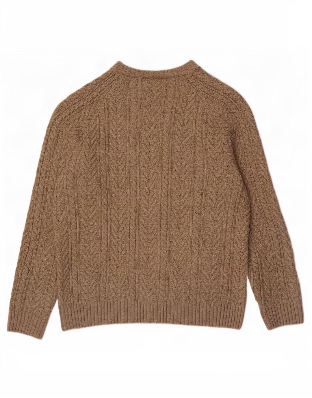 Zara Hombre Jersey Con Cuello Barco Jersey Grande Beige