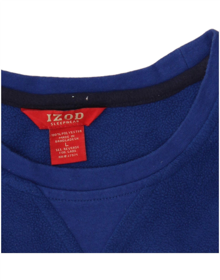Izod Hombre Jersey De Forro Polar Grande Poliéster Azul
