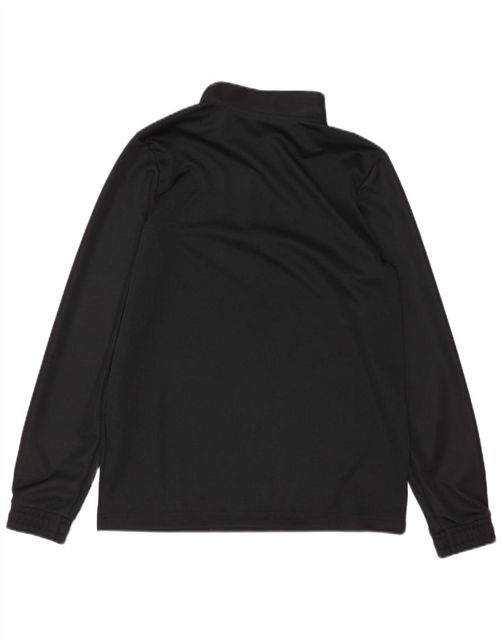 Adidas - Chándal Aeroready con cremallera y cuello para niños, 11-12 años, negro