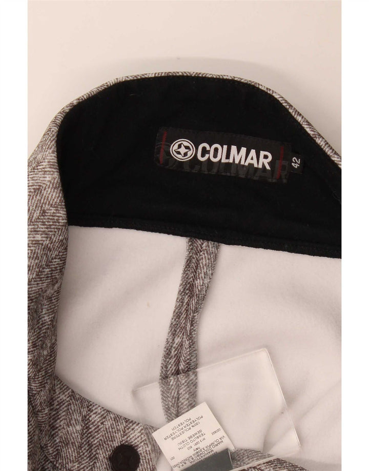 Colmar Pantalones casuales con estribo para mujer IT 42 Medium W30 L30 Grey Herringbone