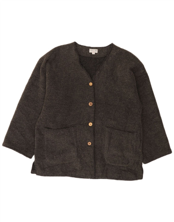 Street One Chaqueta tipo blazer extragrande con 4 botones para mujer EU 36 Small Grey Wool