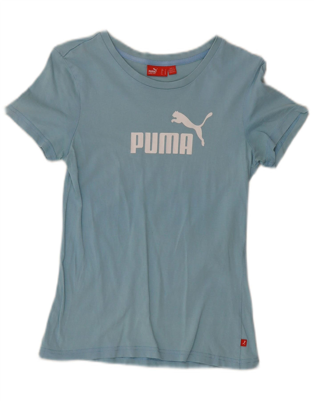 Puma Camiseta gráfica para mujer Top UK 10 Small Blue