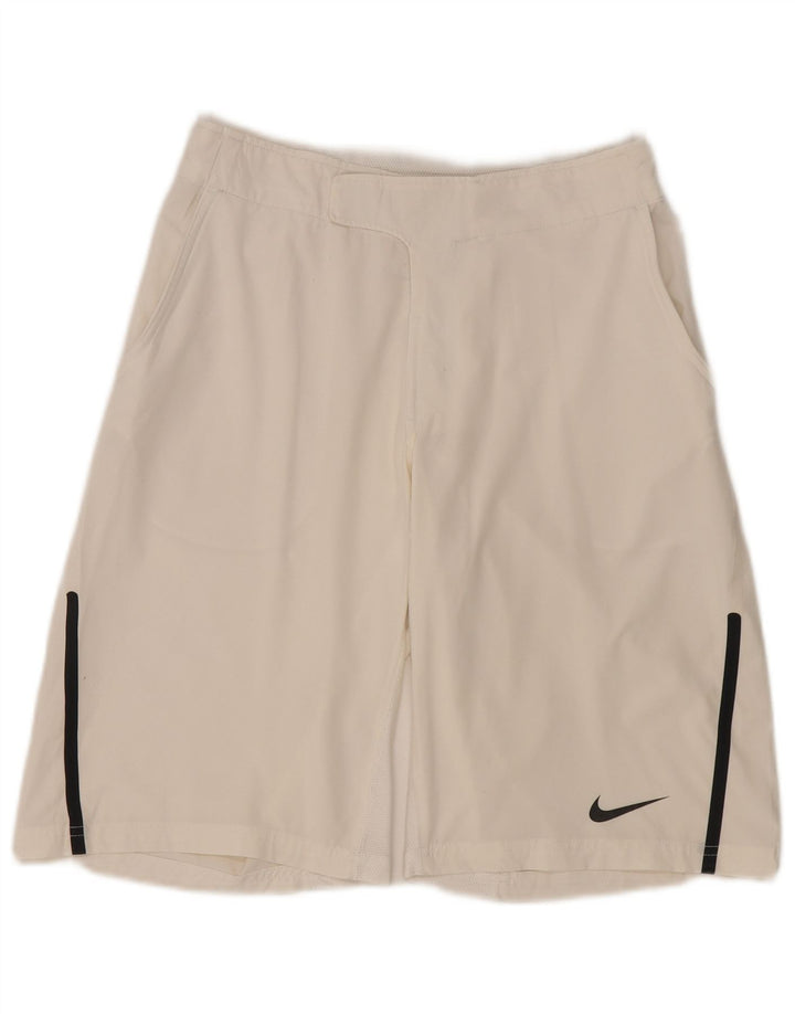 Nike - Pantalones cortos chinos para hombre, talla pequeña, W30, color blanco