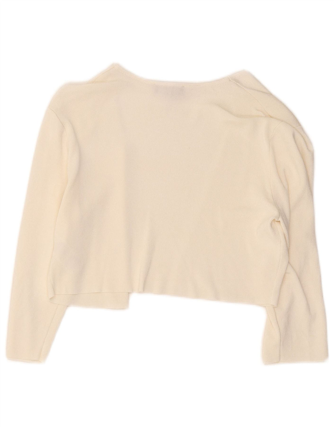 Phase Eight Jersey Bolero Abierto de Manga 3/4 para Mujer UK 40 Medium Off White