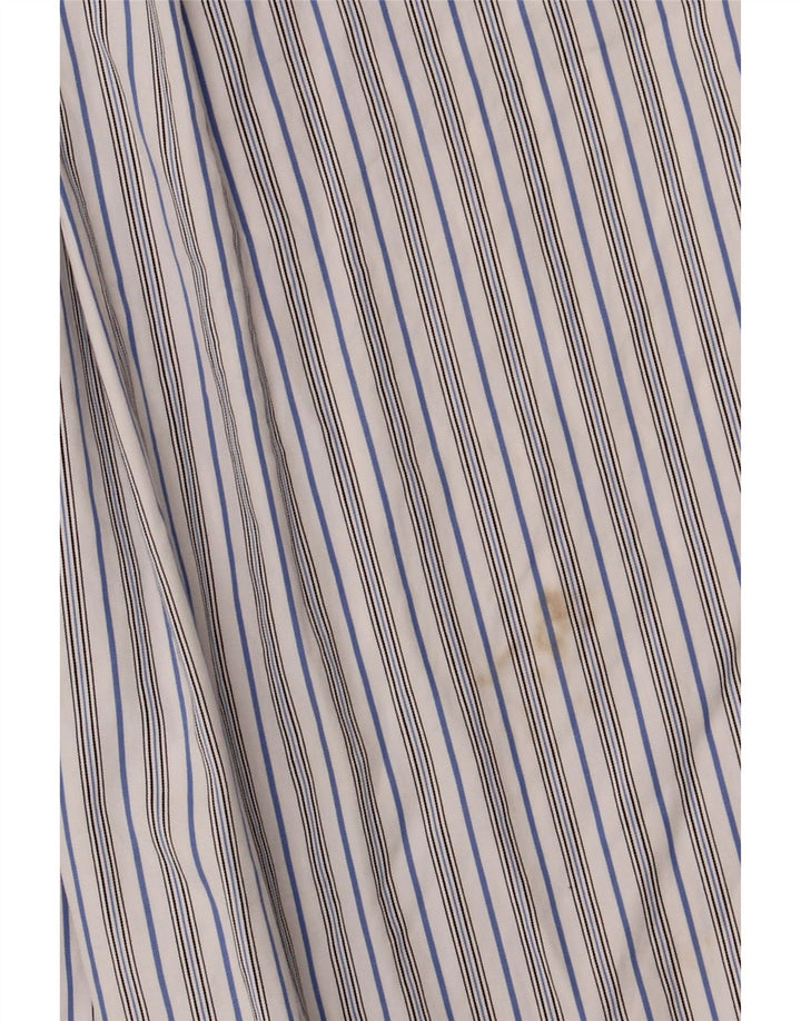 Ralph Lauren Camisa para hombre Talla 14 Algodón a rayas blancas pequeñas
