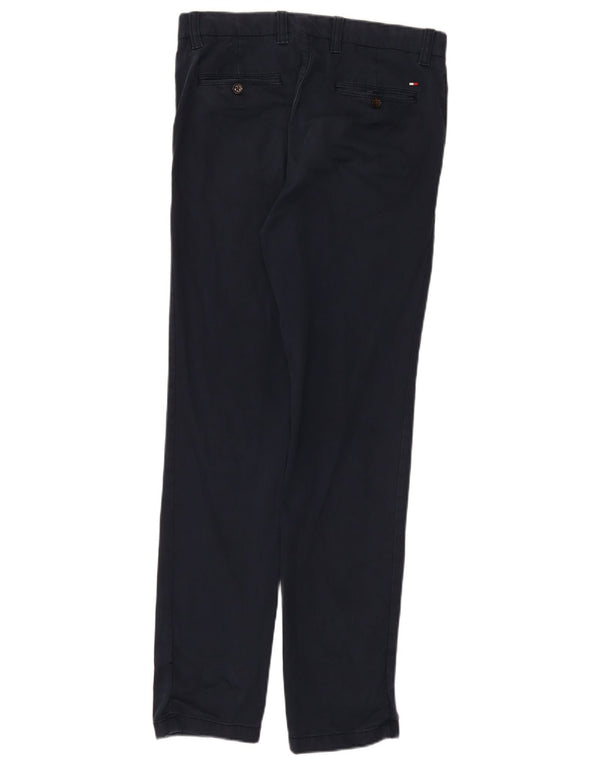 Tommy Hilfiger Pantalones chinos ajustados para hombre W31 L32 Algodón azul marino