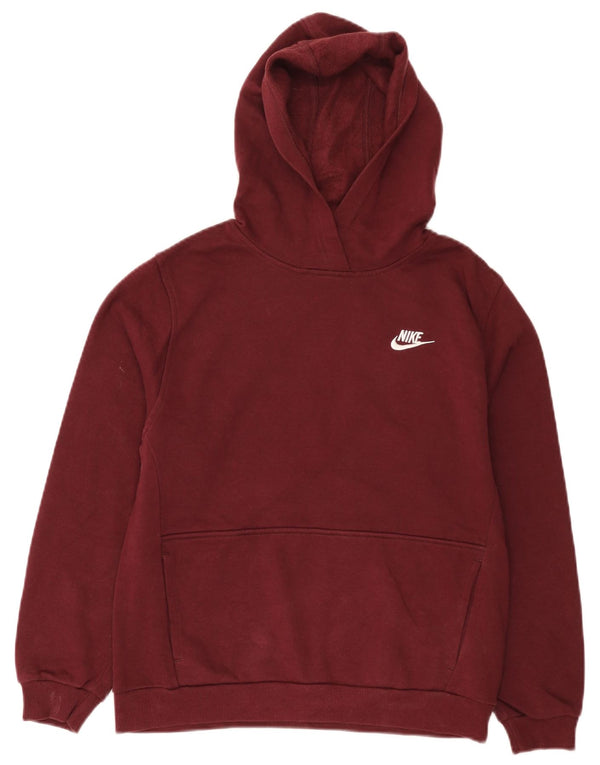 Nike - Sudadera con capucha para niños (13-14 años, XL, algodón burdeos)