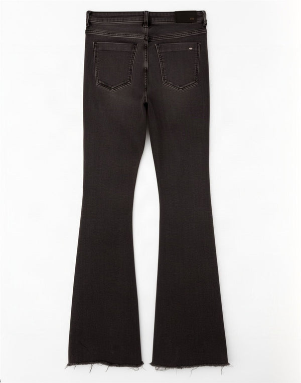 Zara Jeans Acampanados Para Mujer EU 40 Medium W30 L34 Algodón Negro