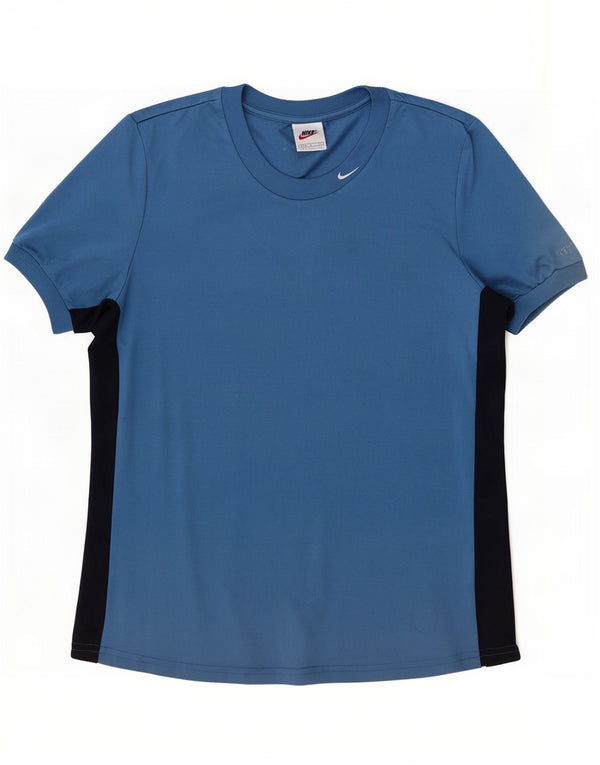 Nike Camiseta para mujer Top US 4/6 Small Azul Colorblock Poliéster